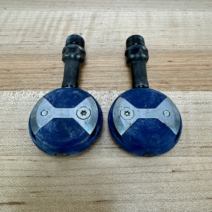 Speedplay Zero Chromoly Steel Blue Dual-Sided Clipless Bike Pedals 211g