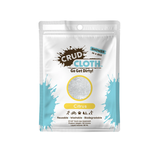 Single Use Sample (QTY 1) Silca Crud Cloth Shower In A Bag - Citrus Scent