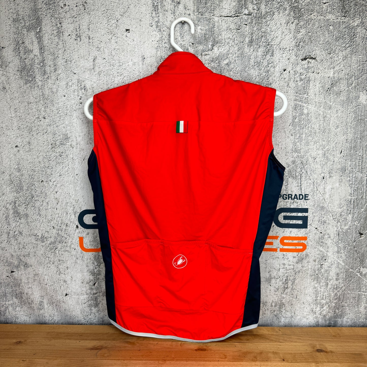 New w/ Tags! Castelli Prologo WS Fiery Red/Dark Infinity Blue Men's XL Vest