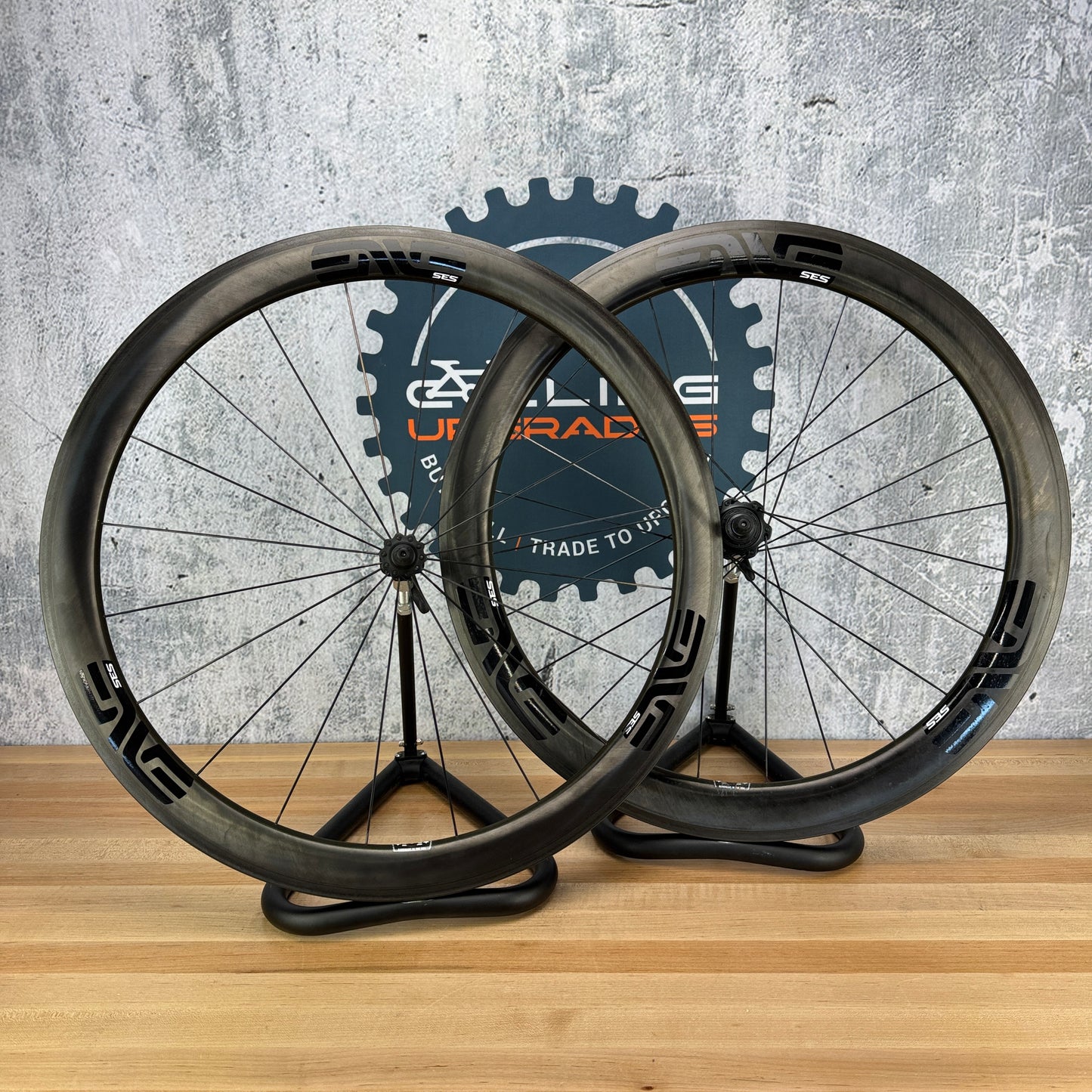 Low Mile! Enve SES 4.5 Carbon Clincher Wheelset 700c Rim Brake Carbon Hubs