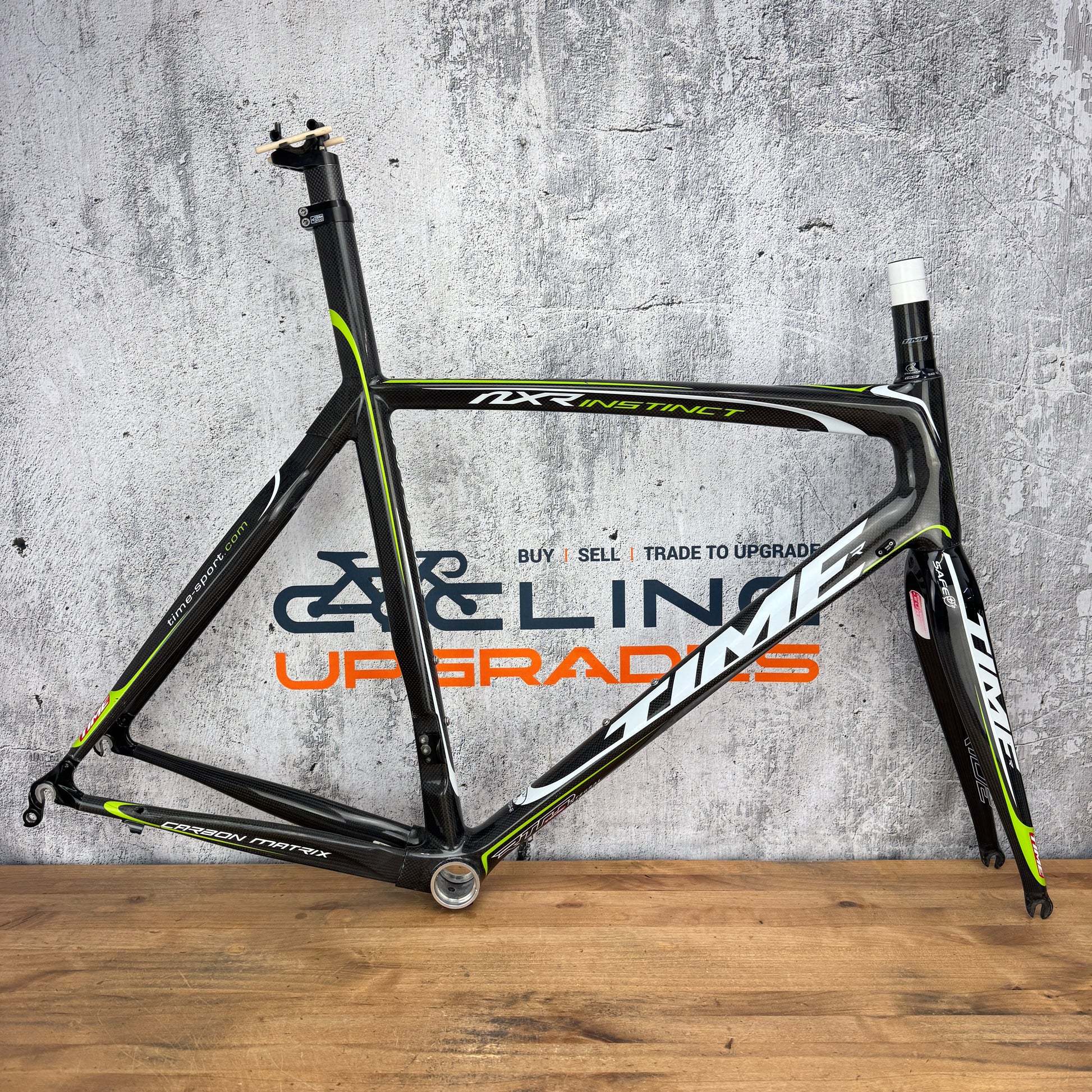 2010 Time NXR Instinct ISP M (56cm) Carbon Rim Brake Bike Frameset 700 –