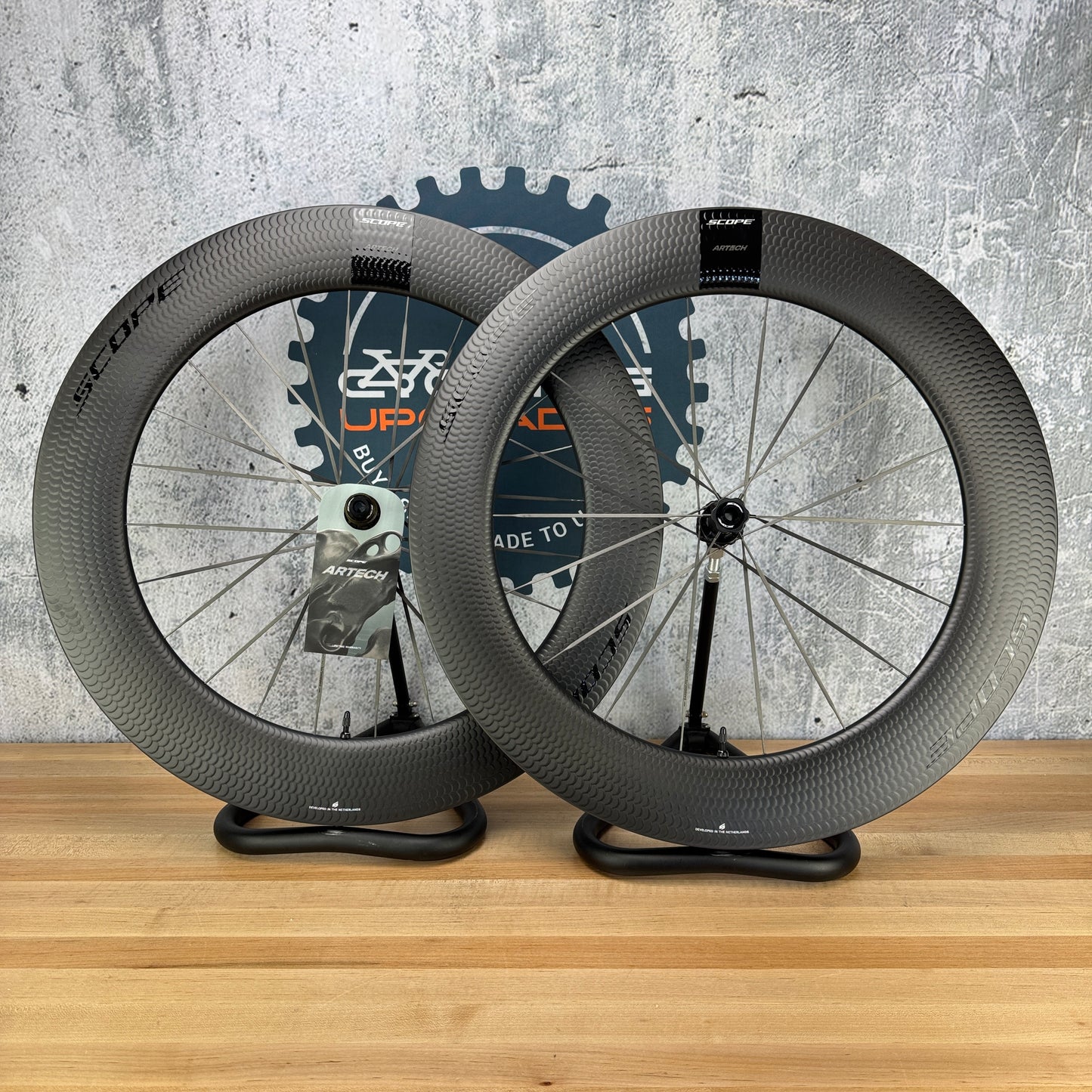 New! Scope Artech 8.T  Carbon Disc Brake Road Bike Wheelset 700c 1464g