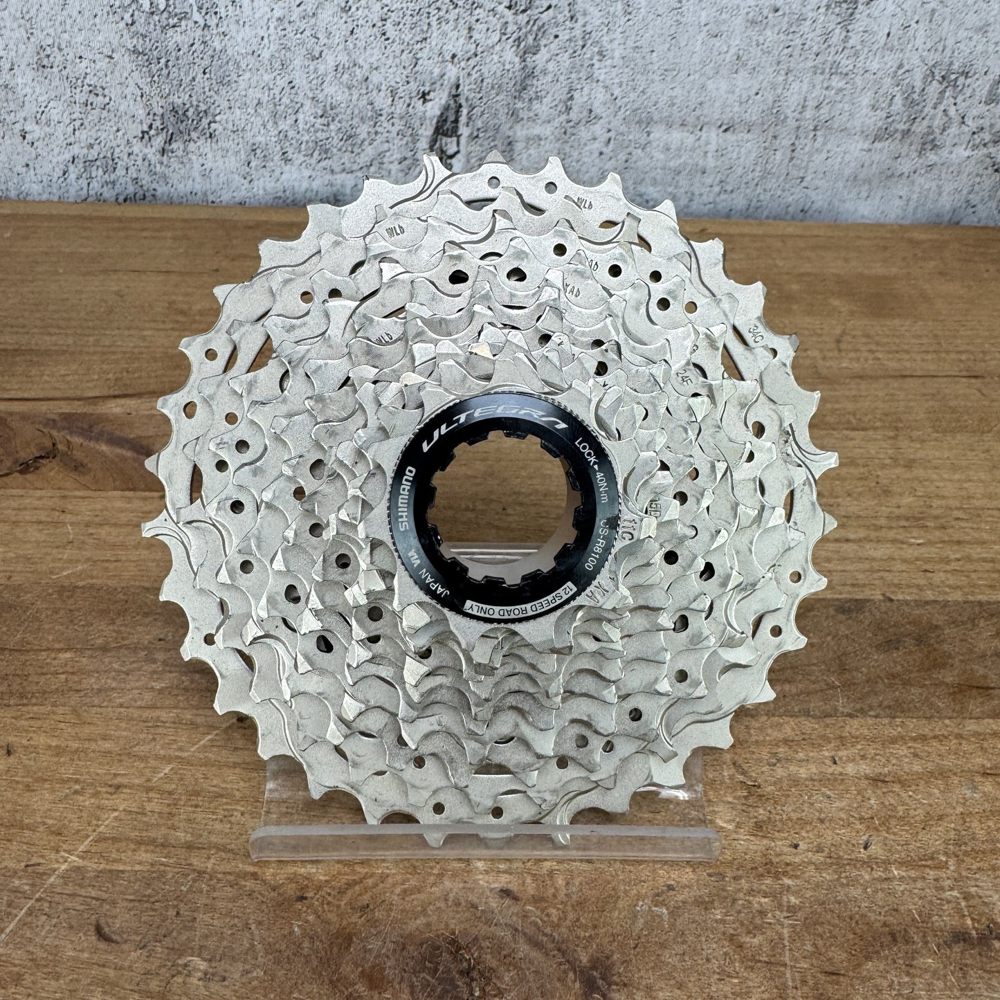 Low Mile! Shimano Ultegra CS-R8100 11-34t 12-Speed "Light Wear" Cassette 341g
