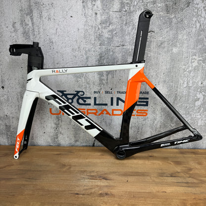 New! 2020 Felt AR Advanced Team Rally 54cm Carbon Disc Frameset Orange/White