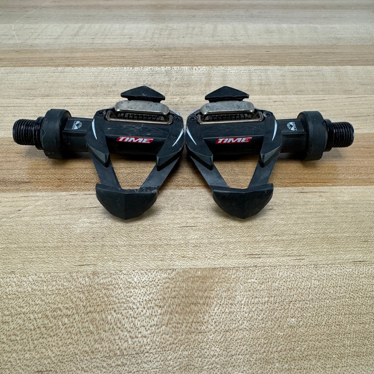 Low Mile! Time RXS Carbon Clipless Road Bike Pedals 234g Without Cleats