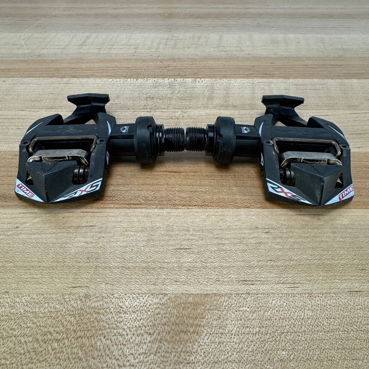 Low Mile! Time RXS Carbon Clipless Road Bike Pedals 234g Without Cleats