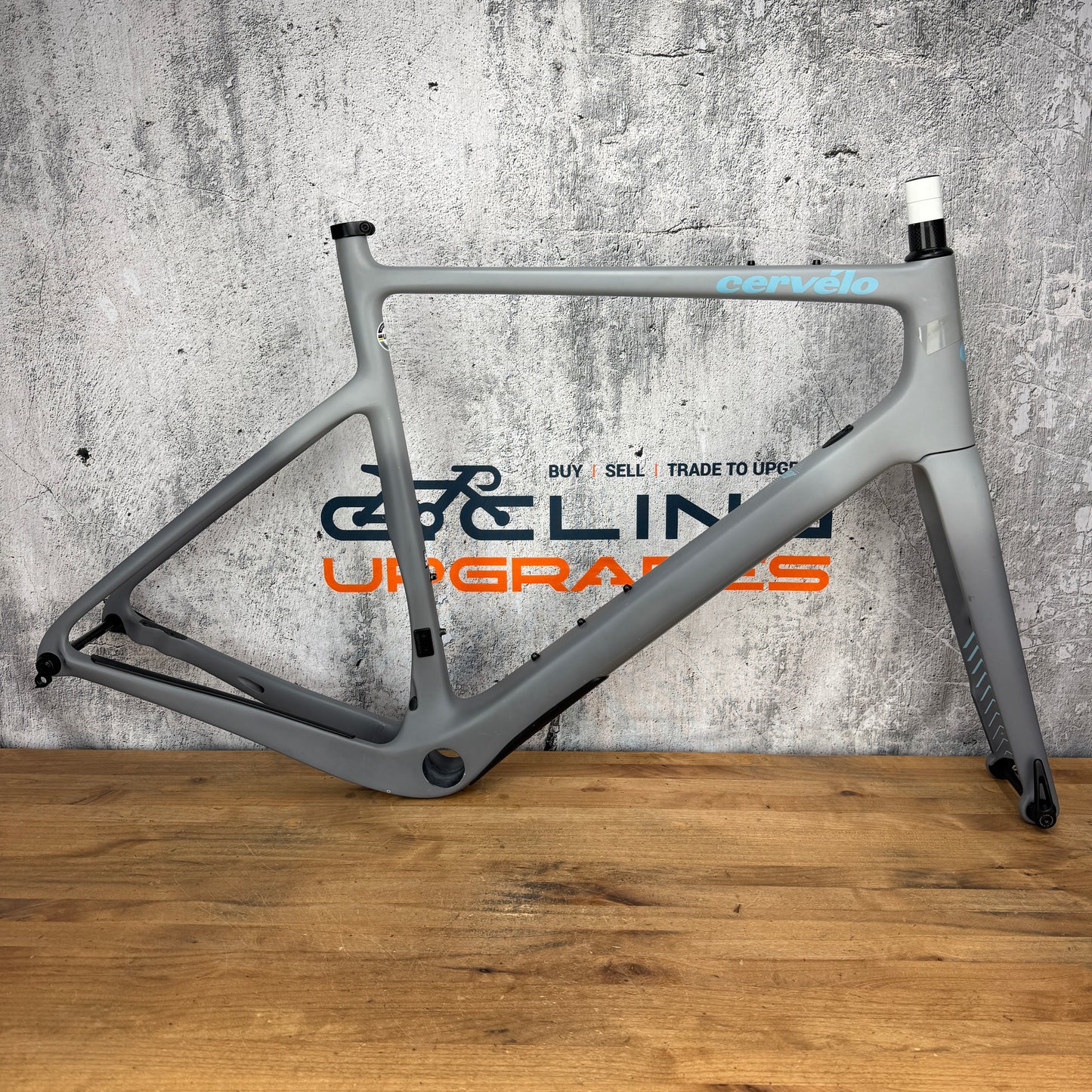 2020 Cervelo Aspero 58cm Carbon Gravel Disc Frameset 700c Sea Foam/Gray 1936g