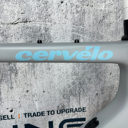 2020 Cervelo Aspero 58cm Carbon Gravel Disc Frameset 700c Sea Foam/Gray 1936g