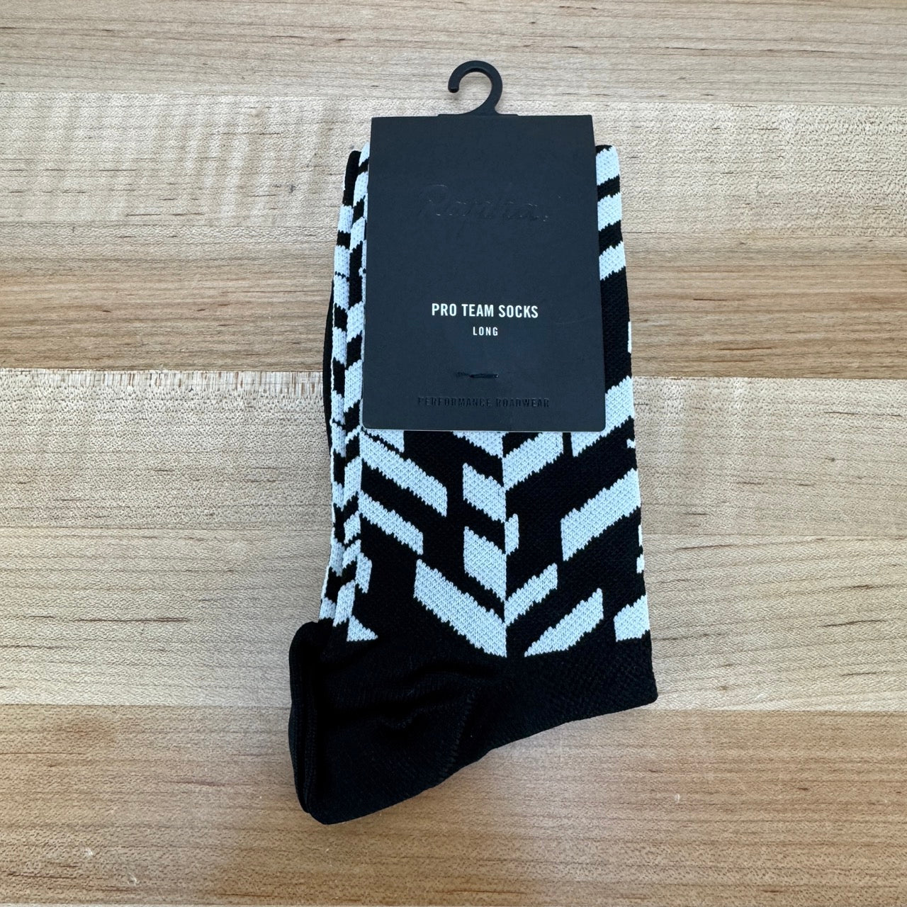 New! Rapha Pro Team Long Large Black/White Cycling Socks