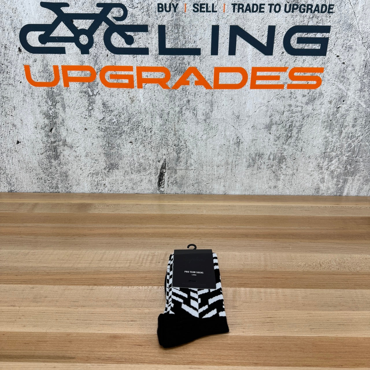New! Rapha Pro Team Long Large Black/White Cycling Socks