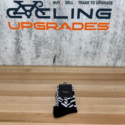 New! Rapha Pro Team Long Large Black/White Cycling Socks