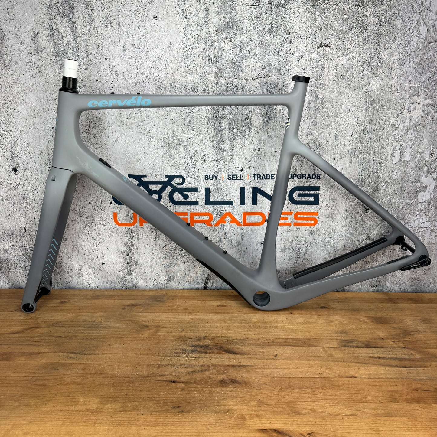 2020 Cervelo Aspero 58cm Carbon Gravel Disc Frameset 700c Sea Foam/Gray 1936g