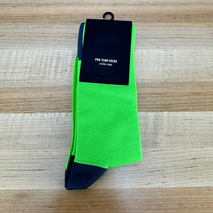 New! Rapha Pro Extra Long Medium Green Cycling Socks