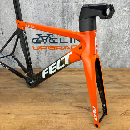 New! 2020 Felt AR Advanced Team Rally 51cm Carbon Disc Frameset 700c Orange