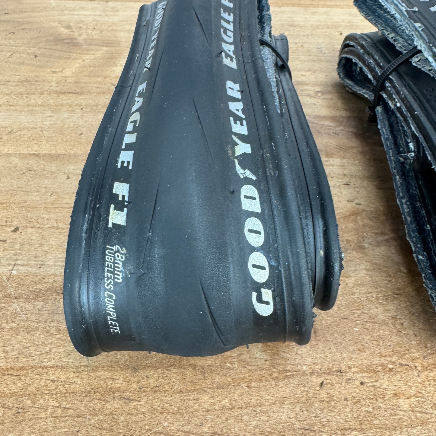 Low Mile! Pair Goodyear Eagle F1 700c x 28mm Tubeless Road Bike Tires
