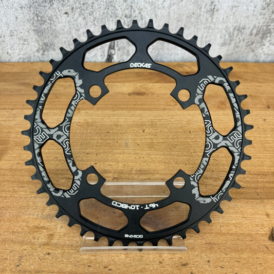 New! Deckas Round 46t 104BCD 4-Bolt Bike 1x Chainring 104g