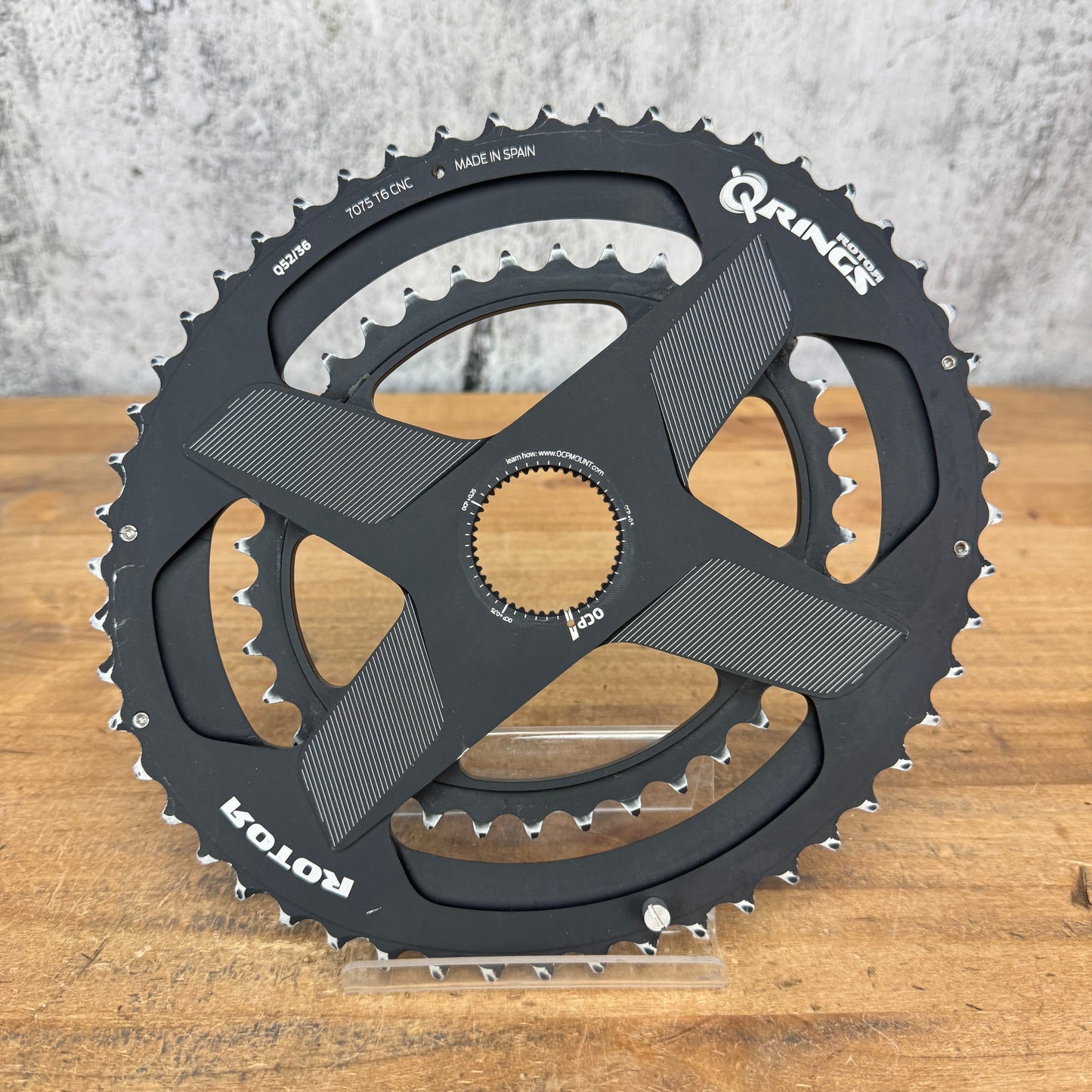 Rotor Q-Rings Oval 52/36t OCP Direct-Mount Bike Chainring Set 190g