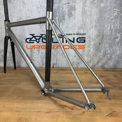 Fresh Refinish! 2015 No. 22 Reactor 52cm Rim Brake Carbon Titanium Frameset Enve Fork