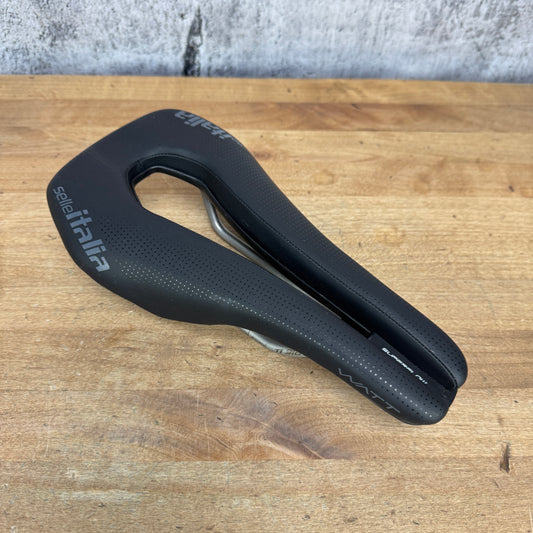 New! Selle Italia Watt Superflow 7x7mm Titanium 316 Rails 133mm Bike Saddle 236g