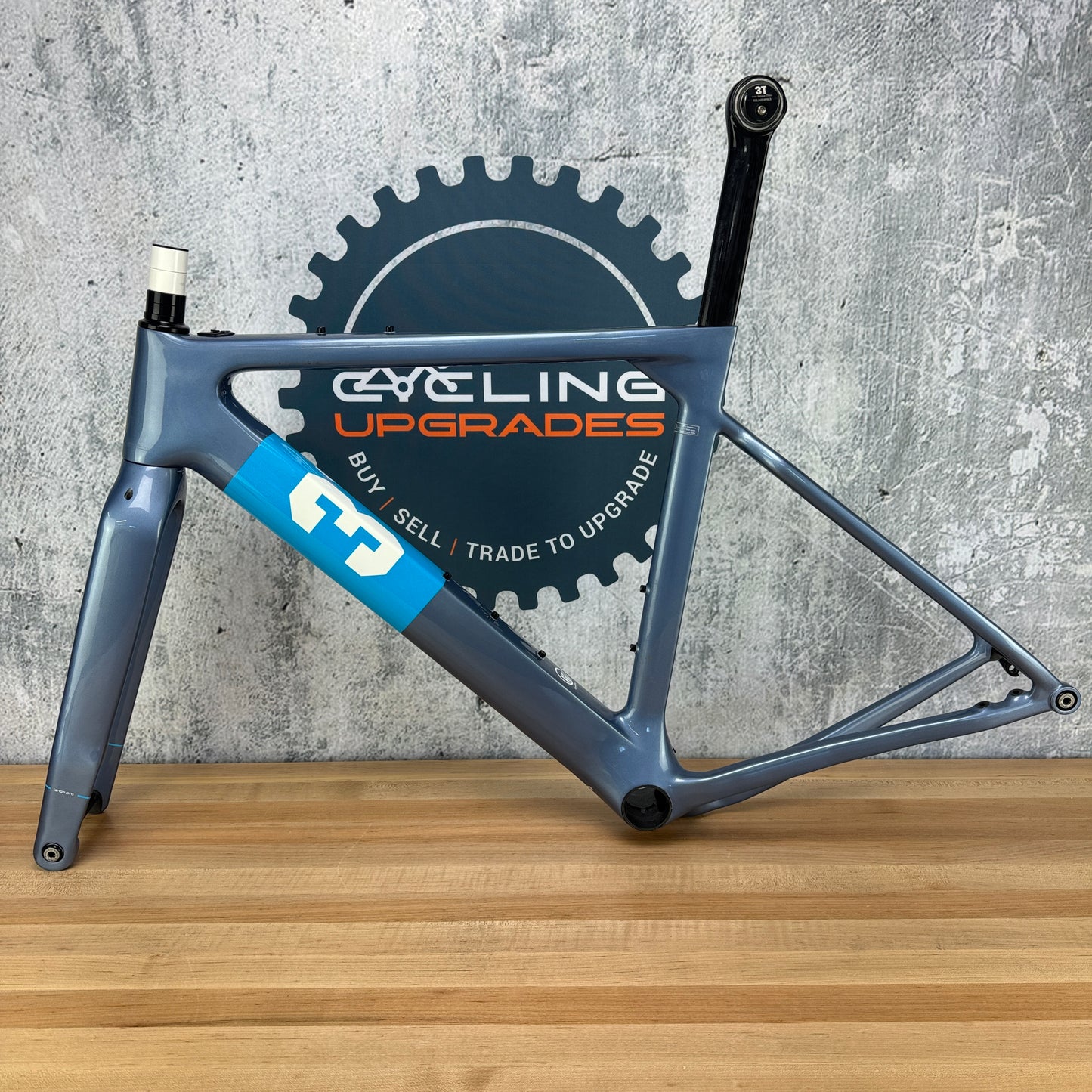 Low Mile! 2020 3T Exploro PRO Medium Carbon Disc Gravel Frameset 700c 2109g