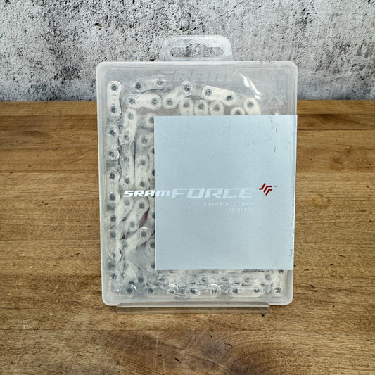 New! SRAM Force AXS Flattop D1 12-Speed 120 Links Silver Bike Chain MSRP $60