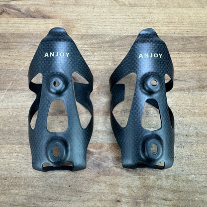 Pair Anjoy Carbon Bike Water Bottle Cages 44g