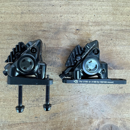 Low Mile Shimano Dura-Ace BR-R9270 Flat-Mount Hydraulic Disc Brake Calipers 263g