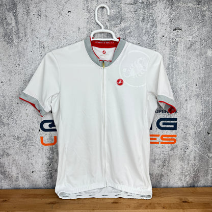 Castelli Short Sleeve Men's XXL White Cycling Jersey 195g