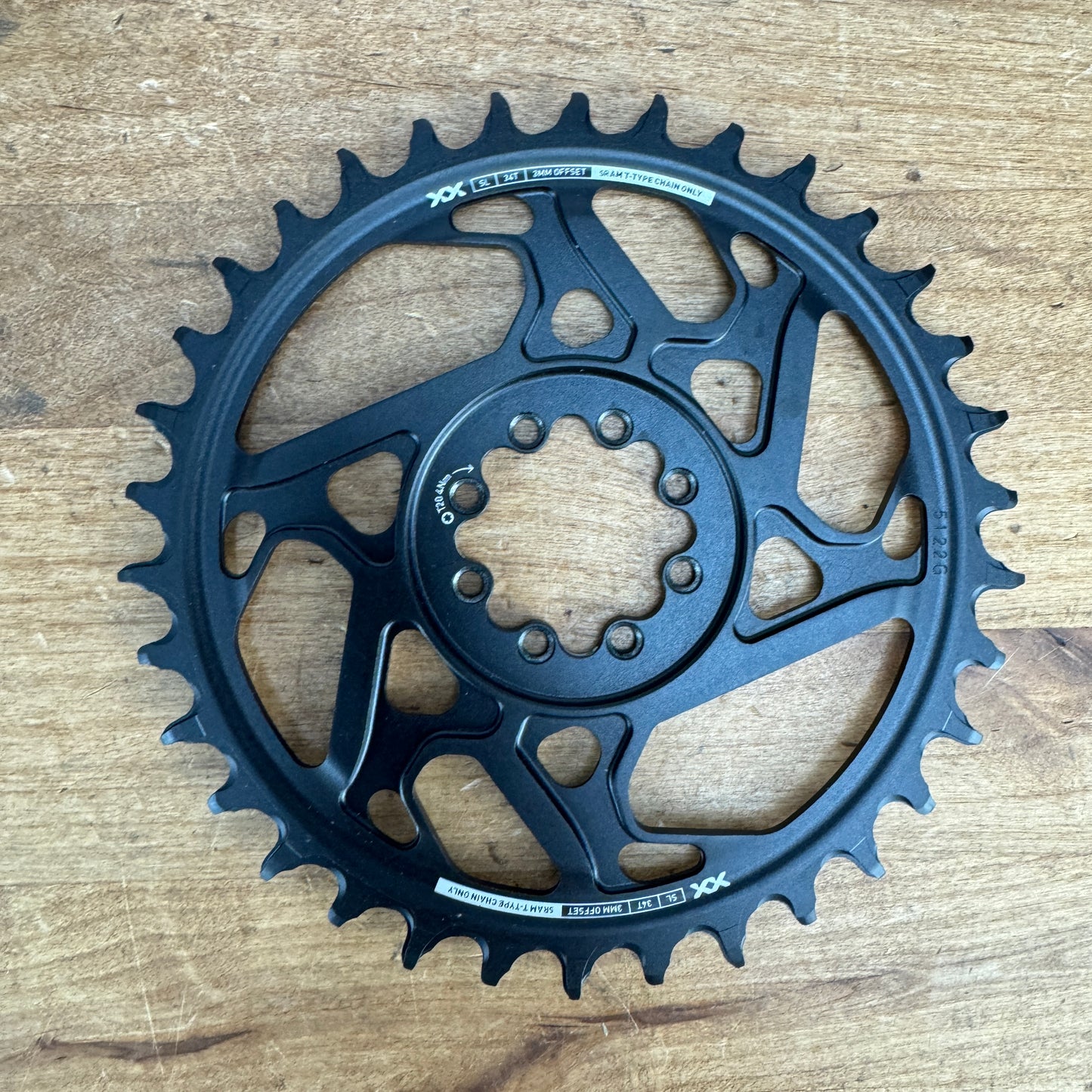 New! SRAM XX SL Eagle T-Type Direct Mount 34t 3mm Offset 1x 12-Speed Chainring