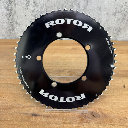 Rotor noQ Aero 52t 110 BCD 5-Bolt Bike Outer Chainring 145g
