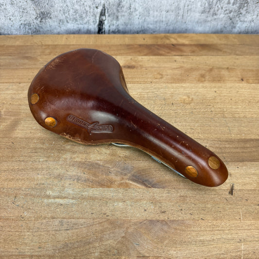 Brooks 2003 Swift 7x7mm Titanium Rails Leather 153mm Bike Saddle 371g