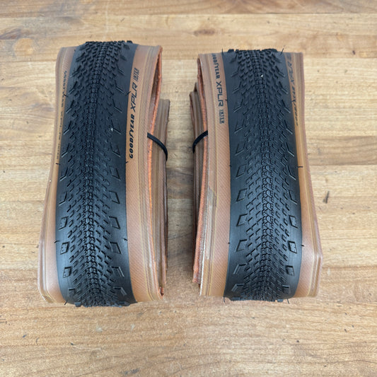 Ridden Once! Pair Goodyear XPLR Inter 700c x 45mm Tubeless Gravel Bike Tires