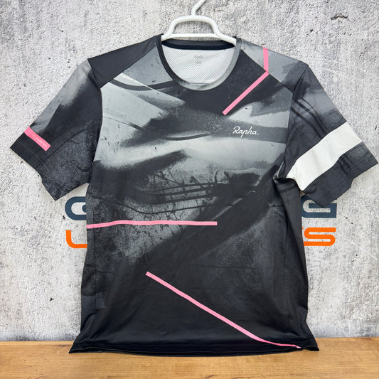 Light Wear Rapha Technical T-Shirt Men's Large Black Cycling Clothing