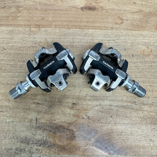 Garmin Rally XC 100 Steel Spindle Clipless MTB Single Sided Power Meter Pedals