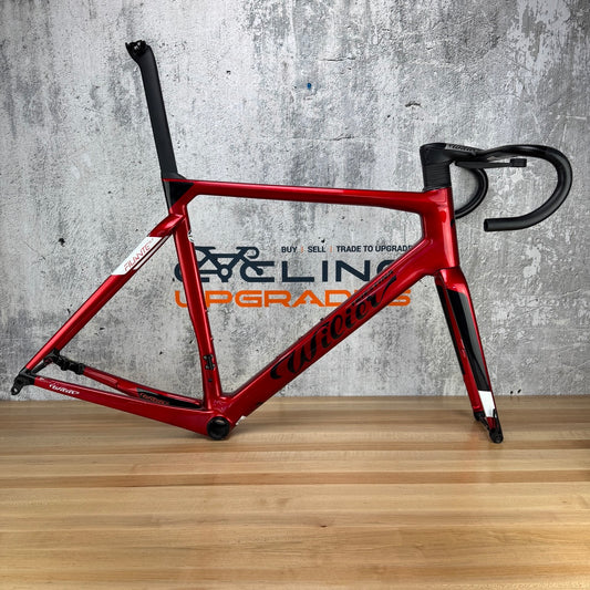 Low Mile! Wilier Triestina Filante SLR XL F1 Velvet Red Carbon Frameset 2213g