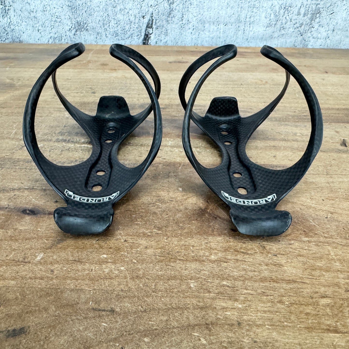 Light Use! Pair Arundel Mandible 3k Matte Bike Water Bottle Cages 58g