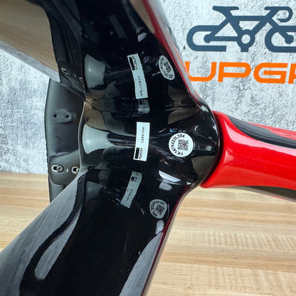 Low Mile! 2024 Cervelo S5 Carnelian 54cm Carbon Disc Frameset 700c 2331g