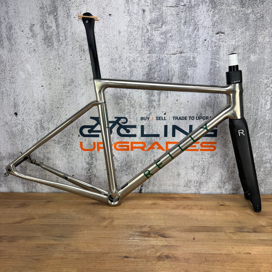Mint! 2023 Reilly Fusion Small (53cm TT) Titanium Disc Brake Frameset 700c 2620g