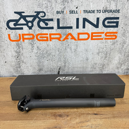 New! Bontrager RSL Carbon 31.6mm 330mm Zero Setback Seatpost 154g MSRP $230