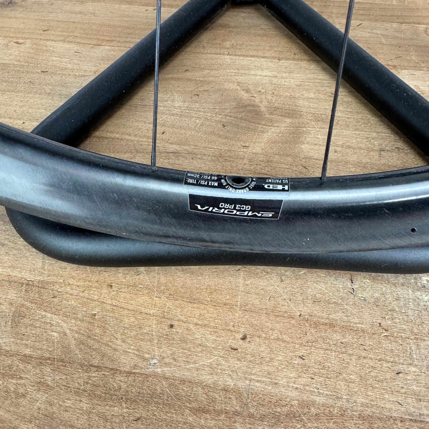 HED Emporia GC3 Pro Carbon Tubeless Disc Brake Wheelset 700c 1425g