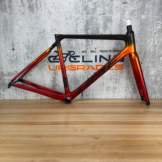 Low Mile! Time 2024 ADHX 45 Small Carbon Disc Brake Vertical Red Frameset 1884g