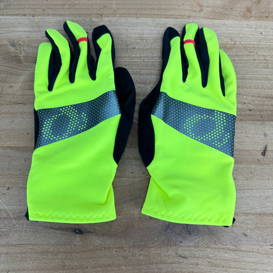 New w/o Tags! Pearl iZumi Cyclone Gel Large Neon Green Cycling Gloves $45 MSRP