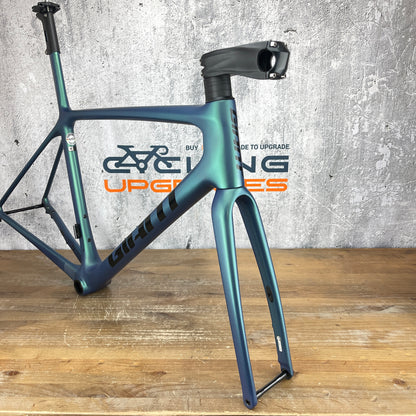 2021 Giant TCR Advanced SL Chrysocolla Medium Carbon Disc Frameset 700c 1760g