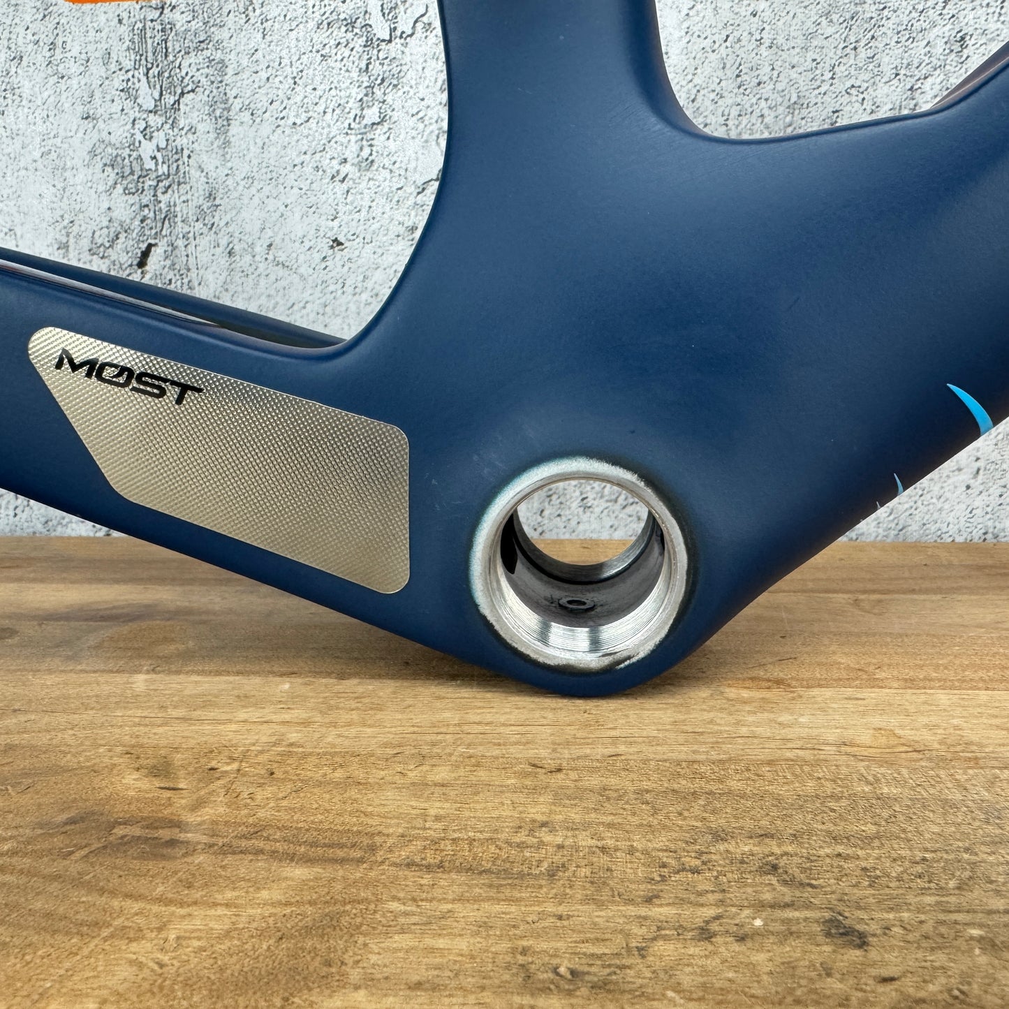 Low Mile! Pinarello Prince 53cm Carbon Disc Brake Frameset 700c Blue Steel 2422g