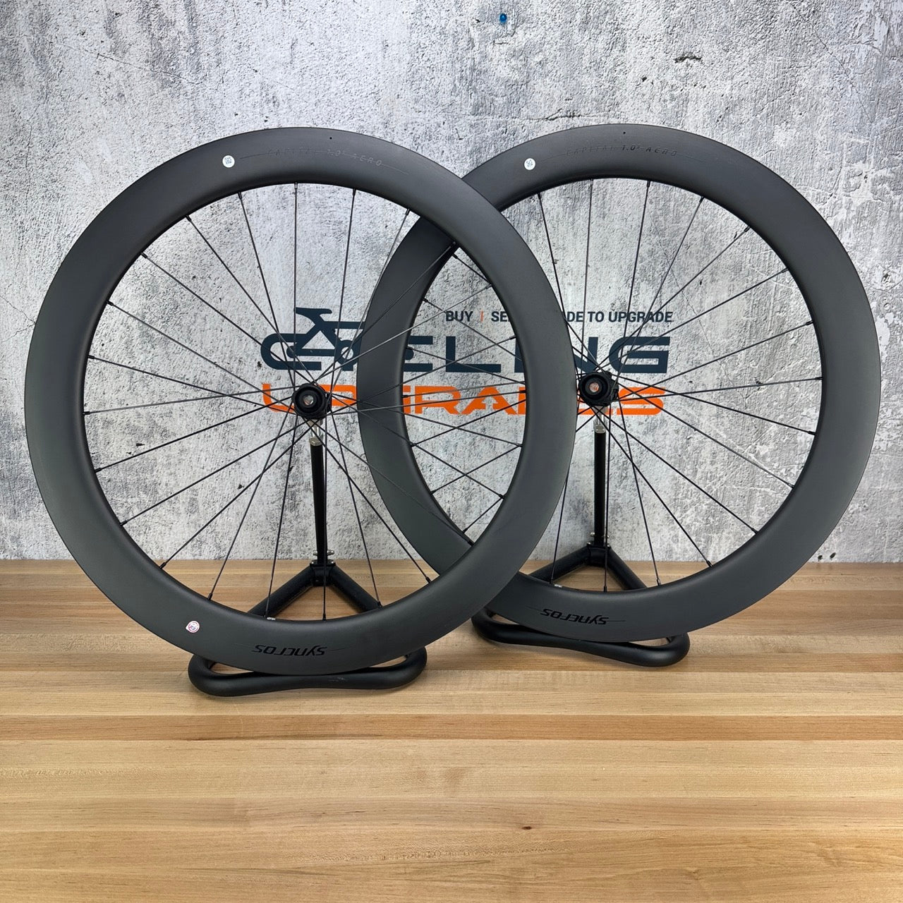 Mint! Syncros Capital 1.0 Aero 60mm Carbon Tubeless Disc Wheelset 700c 1471g