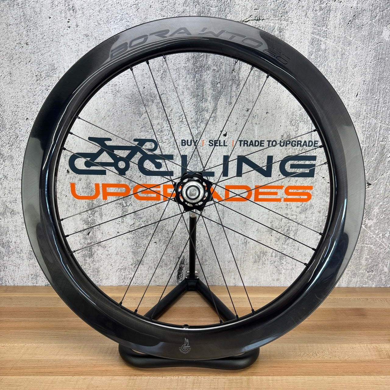 Light Use! Campagnolo Bora WTO 60 C23 Disc Brake Tubeless Wheelset 1465g