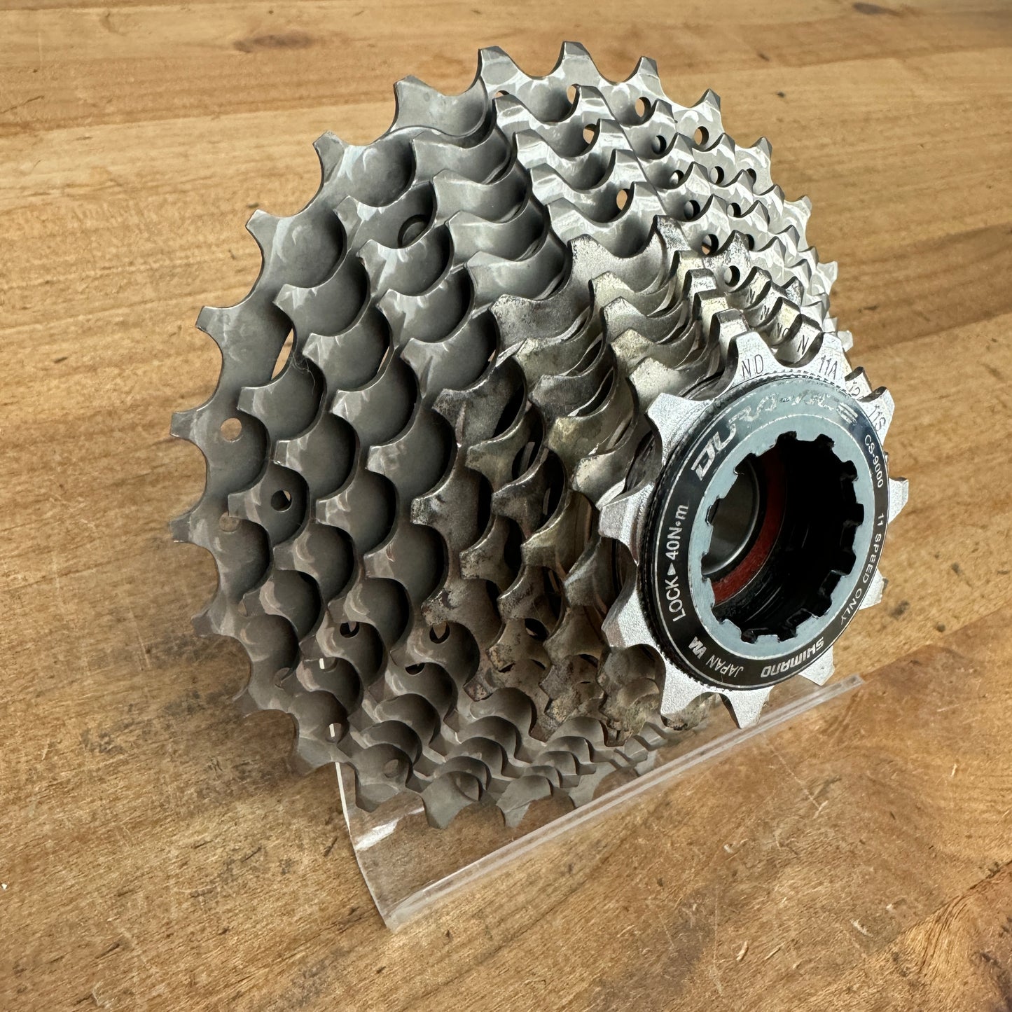 Shimano Dura Ace CS-9000 11-28t 11-Speed Bike Cassette 190g "Typical Wear"