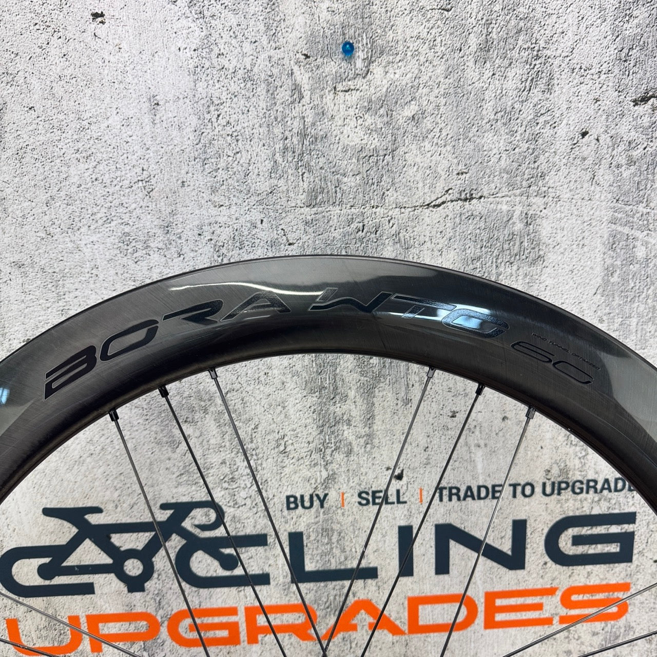 Light Use! Campagnolo Bora WTO 60 C23 Disc Brake Tubeless Wheelset 1465g