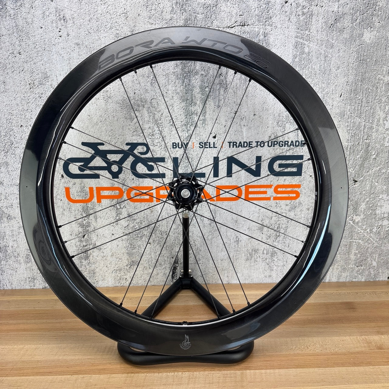 Light Use! Campagnolo Bora WTO 60 C23 Disc Brake Tubeless Wheelset 1465g