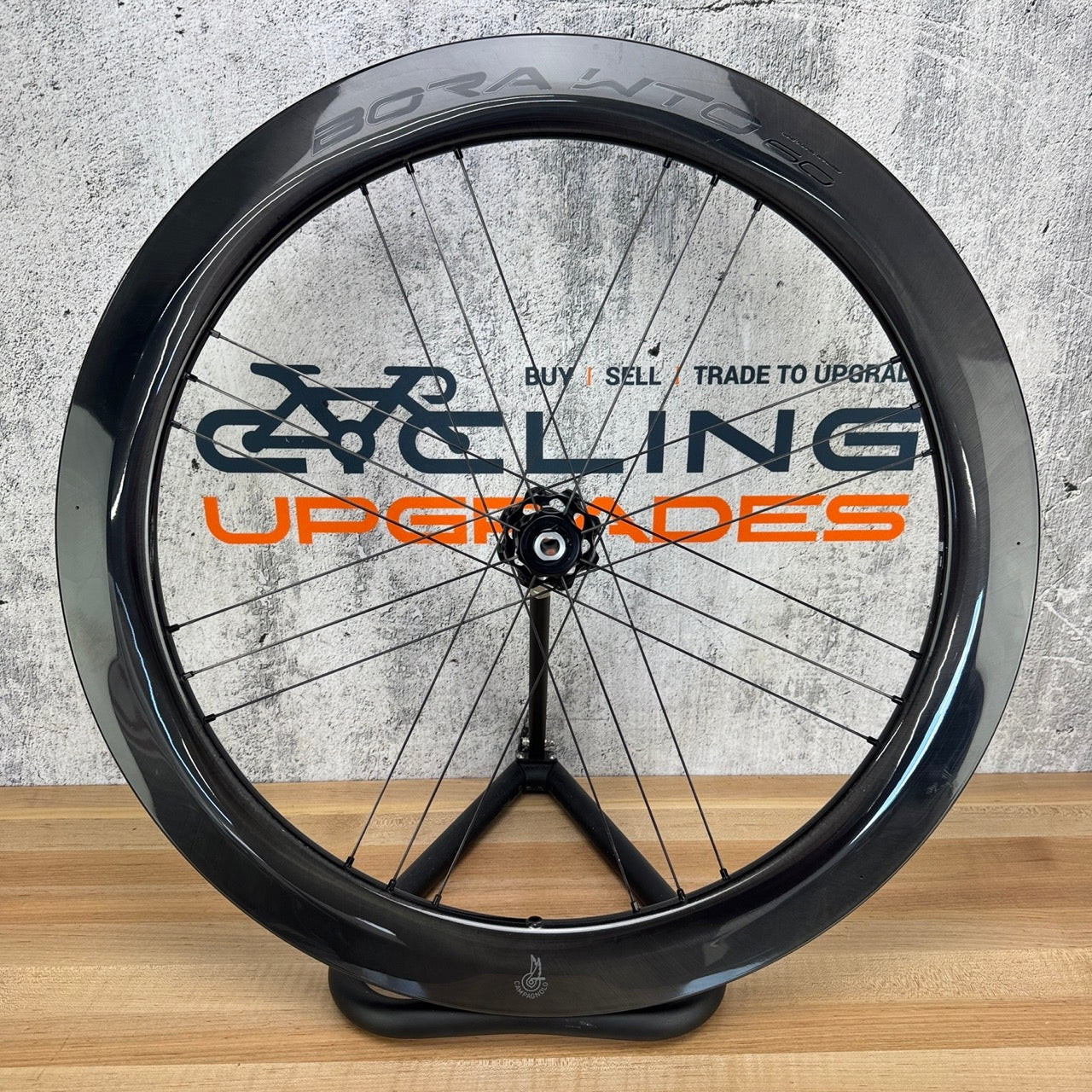 Light Use! Campagnolo Bora WTO 60 C23 Disc Brake Tubeless Wheelset 1465g